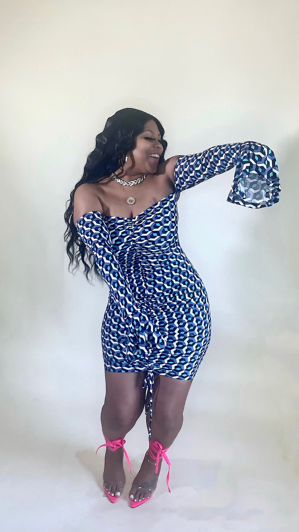 Bodied Blueprint Mini Dress
