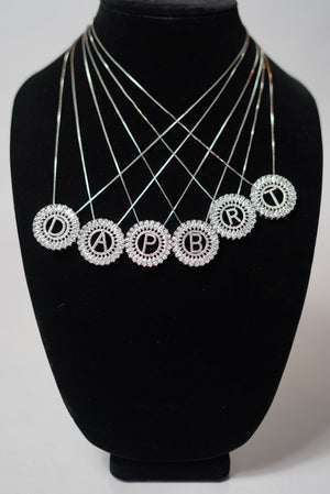 Promise Treasure Letter Necklaces (Silver)