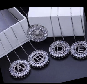 Promise Treasure Letter Necklaces (Silver)